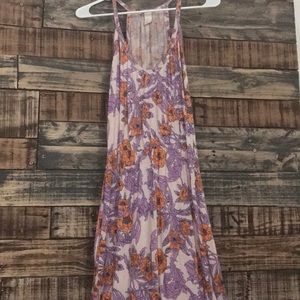 H&M Dress Light Pink Floral Lightweight